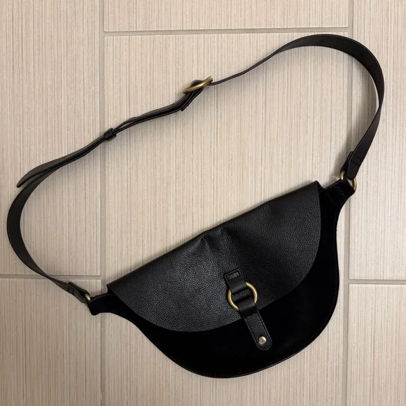 Banana Republic Black Leather Crossbody Bag - Picture 4 of 5